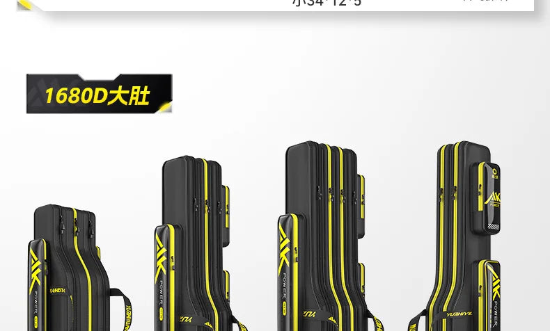YUZHIYUAN 2025 New Fishing Rod Bag Lightweight Waterproof Wear-resistant Sea Rod Bag Special Fishing Big Belly Storage Bag Aimak Store