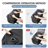 Vacuum Backpack Travel Bag for Men Large Capacity airback Backpack Business Laptop Backpack Women Expandable Backpack School Bag Aimak Store