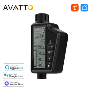 AVATTO Tuya WiFi Smart Display & Button Water Sprinkler Timer，Irrigation System Outdoor Home Garden Lawn Greenhouse Supplies Aimak Store