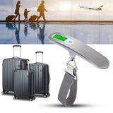 110lb/50kg Portable Electronic Hand Luggage Scale LCD Digital Display Balance Scale Suitcase Travel Weighs Baggage Weight Tool Aimak Store
