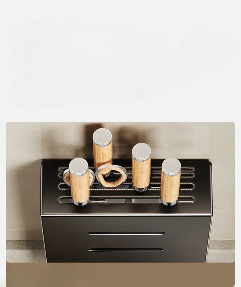 kitchen accessories organizer，Kitchen knife storage box, knife holder, non-perforation, wall-mounted rack, kitchen items Aimak Store