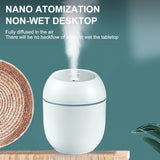 USB Portable Air Humidifier 250ML Essential Oil Diffuser 2 Modes Auto Off with LED Light for Home Car Mist Maker Face Steamer Aimak Store