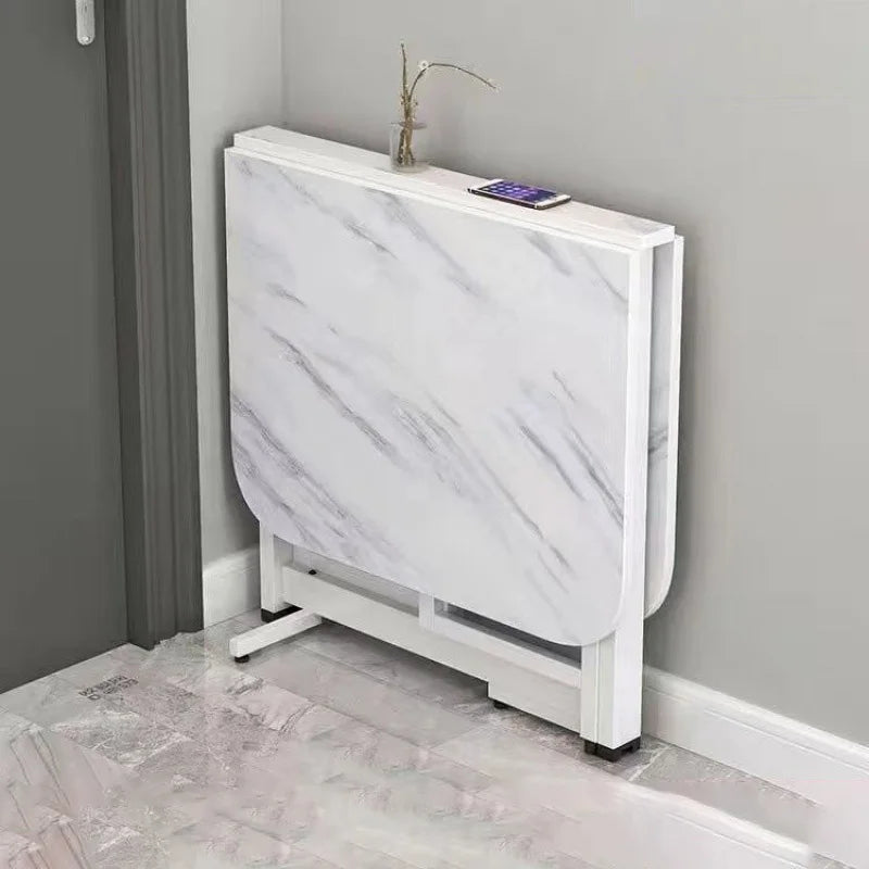 Joylove Folding Dining Table Home Imitation Rock Board Ultra-thin Multi-functional Combination Dining Table Multi-person Table Aimak Store