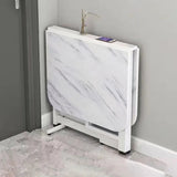 Joylove Folding Dining Table Home Imitation Rock Board Ultra-thin Multi-functional Combination Dining Table Multi-person Table Aimak Store