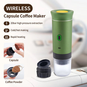 3-in-1 Portable Coffee Maker Espresso Coffee Maker For Car Home Camping Travel Capsule Powder Automatic Coffee Maker Aimak Store