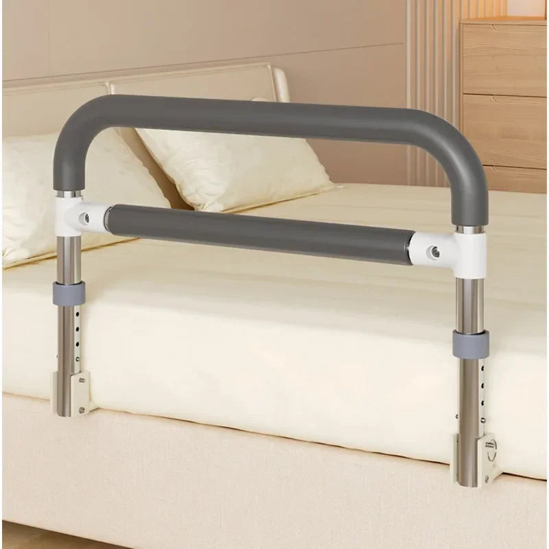 Elderly Bedside Assist Foldable Handrail Anti-Fall Bed Grip Four-Level Adjustable Barrier Convenient Safety Support Aimak Store