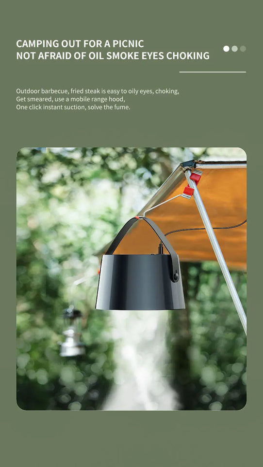 Desktop mini range hood large suction home restaurant hot pot barbecue deodorization fume purifier portable smoke exhaustmachine Aimak Store