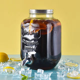 4L Large Drink Dispenser Sealed Drink Lemonade Dispenser Jar With Faucet Cocktail Wine Drinker Parties Juice Can Container Aimak Store