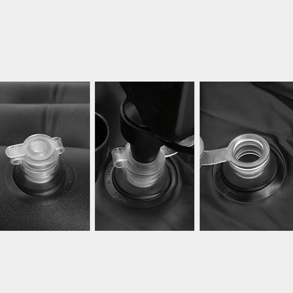 Car Inflatable Bed 2‑In‑1 Multifunction Inflatable Travel Mattress PVC Flocking Soft Sleeping Rest Cushion for Car SUV Aimak Store