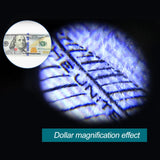 Portable 60X Handheld Magnifying Glass Mini Pocket Microscope Loupe Currency Detector Jeweler Magnifier With LED Light Aimak Store
