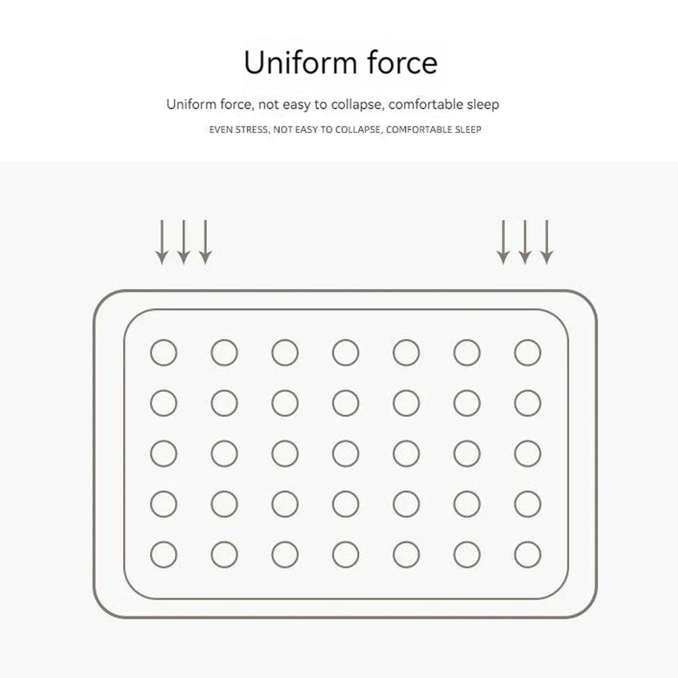 2 Persons Inflatable Mattress Camping Folding Home Indoor Outdoor Air Cushion 48cm High Bed Lazy Laying Soft Skin-friendly Aimak Store