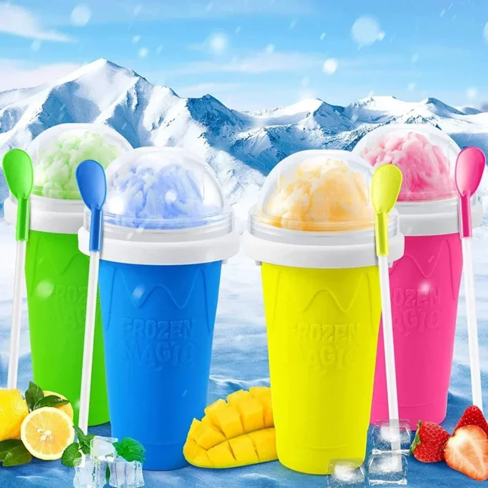 Quick-Frozen Slushy Maker Cup Large Capacity Slushy Cup for Homemade Smoothies Juice Ice Cream Summer Squeeze Beker Kitchen Tool Aimak Store