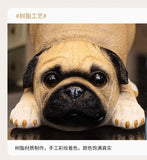 Creative Pug Statue Storage Tray Cute Dog Key Candy Snack Storage Plate Animal Sculpture Ornaments Office Tabletop Decor муравьи Aimak Store