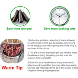 Stainless Steel Wrap-around Grill Charcoal Grill Smokeless Grill Cooking Grate Portable Camping Oven Household Barbecue Tools Aimak Store