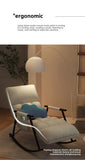 Modern Folding Rocking Chair for Adults Luxury Lite Recliner with Adjustable Backrest Balcony Lounges, Living Rooms Relaxation Aimak Store