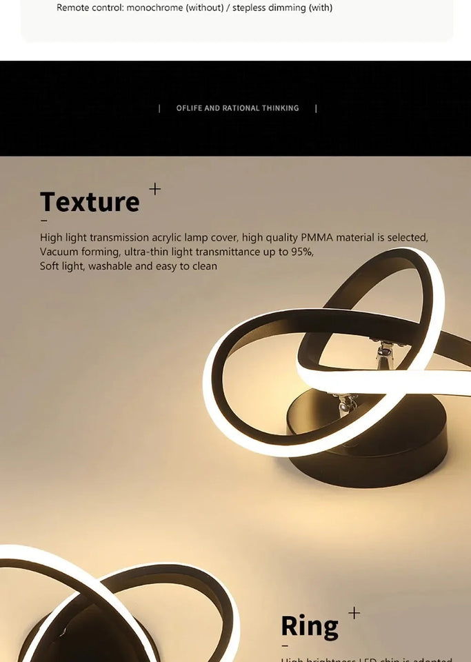 Nordic Minimalist LED Strip Corridor Ceiling Light Creative Living Room Balcony Bedroom Home Decoration Lighting Fixtures Aimak Store