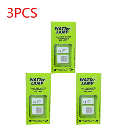 LED Salt Water Emergency Lamp Camping Energy Saving Lamp Waterproof Portable Night Fishing Lamp Travel Supplies for Car Outdoor