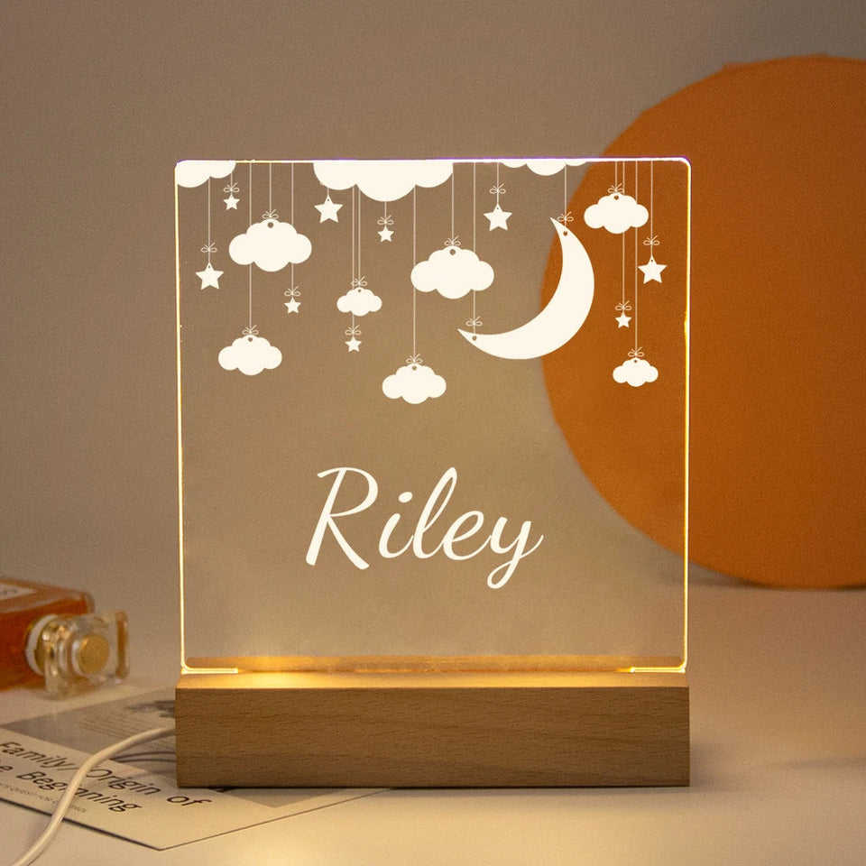 Drop Shipping Personalized Nightlight USB LED Customized Name 3D Lamp  Decoration Bedroom Toys Birthday For Baby Children Gift Aimak Store