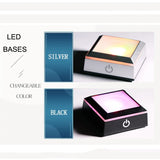 Photo Text Personalized Crystal Ball 2D Laser Engraving Pets Baby Family Picture Customized Glass Sphere Souvenir Birthday Gifts Aimak Store