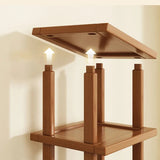 Desktop Storage Rack Small Shelf on The Desk Simple Bookshelf Desk Kitchen Storage Rack Countertop Shelf Bamboo Storage Rack Aimak Store