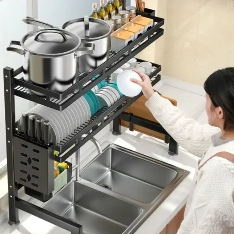 Drain Bowl Rack Table Top Bowl and Tray Storage Rack Sink Sink Drainage Dish Rack Kitchen Accessories Organizer Kitchen Tools Aimak Store