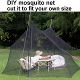 DIY Mosquito Net Black Camp Outdoor Hunt Garden Dormitory Tent Picnic Camping Cut Fit Size Mosquito Nets 2*3m 3*5/15m Netting Aimak Store