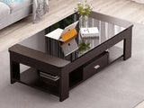Nordic coffee table, simple modern tempered glass living room, easy to create office living room Aimak Store