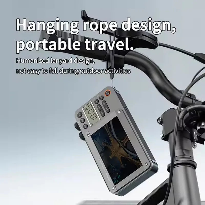 Portable Retro FM/MW/SW Radio Receiver with 4.3inch Screen Video Music Player Bluetooth Speaker Supports TF Card & USB AM Band Aimak Store