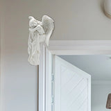1-piece charming left angel door frame ornaments statue, exquisite resin sleeping angel sculpture Aimak Store