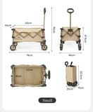 Naturehike Big Wheels Heavy Duty Folding Cart Outdoor Large Capacity Wagon Cart Beach Wagon For Sand Pull Trolley Camping Cart Aimak Store