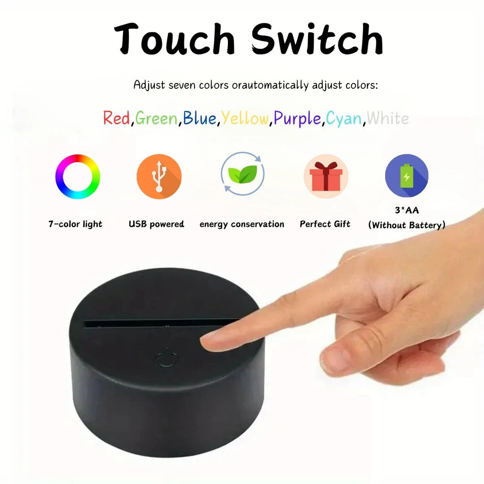 3D Creative Fantasy Dinosaur Night Light USB Home, Bedroom, Living Room, Sleep, Office Light Decorative Light, Gift Light Aimak Store