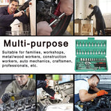 46pc Drive Socket Set 1/4 inch Ratchet Wrench Set with Sockets Metric Hex Bit Socket Set Mechanic Tool Kits for Auto Repair Hous Aimak Store