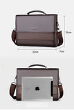 Leather Executives Briefcases For Men Designer Business Tote Bag Wallet Handbag Shoulder Ipad Square Side Crossbody Bag Document Aimak Store
