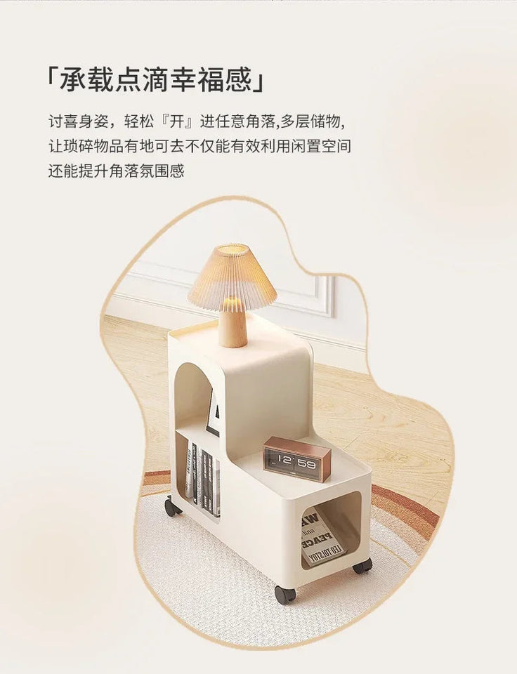 Home Living Room Table Modern Simple Tea Table Side Cabinet Bookshelf Children's Bedroom Nightstand Nordic Furniture Aimak Store