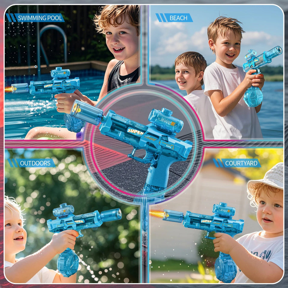 Electric Water Guns For Adults Powerful Squirt Automatic Water Suction Water Blasters Summer Outdoor Beach Toy For boys Kid Gift Aimak Store