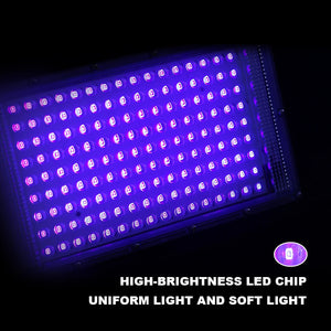 LED UV USB FloodLight 50W 100W 150W Disco Party LED USB Stage Blacklight AC 220V Ultraviolet Fluorescent Stage Lamp Floodlight Aimak Store