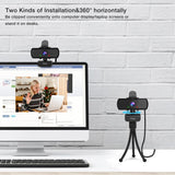 FIFINE 1440p Full HD PC Webcam with Microphone, tripod, for USB Desktop & Laptop,Live Streaming Webcam for Video Calling-K420 Aimak Store