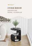 Home Living Room Iron Art Sofa Table Modern Round Feeding Table Bedroom Bedside Cabinet Elegant Nightstand Stylish End Table Aimak Store