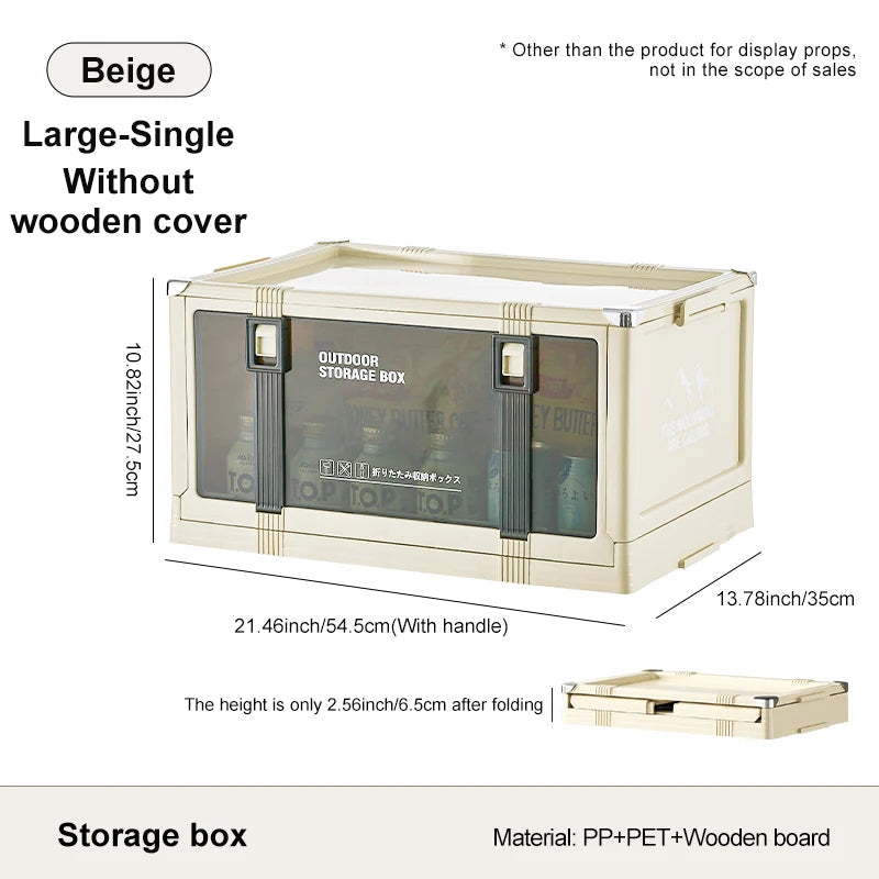 UFORU Outdoor camping storage box Car trunk organizer Car multilayer thickened with cover picnic storage folding box Aimak Store