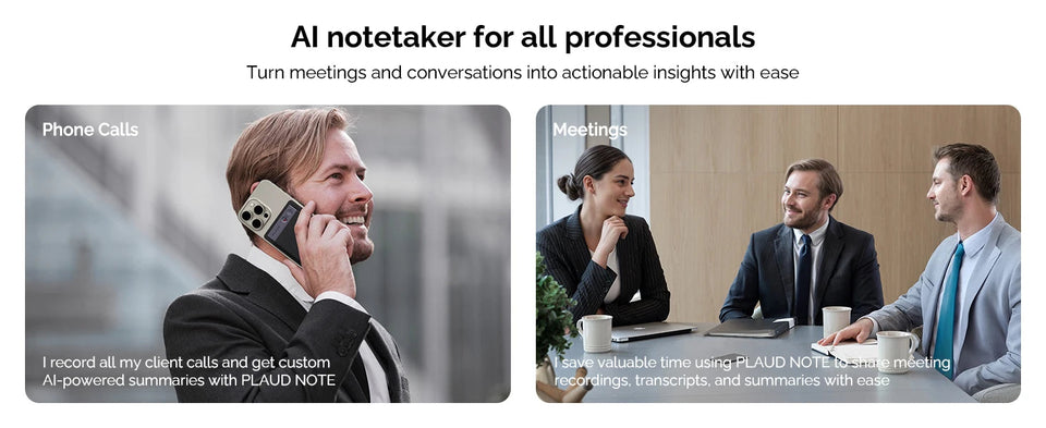 PLAUD NOTE AI Voice Recorder, AI Notetaking Device for Meetings, Lectures, Calls, AI Transcription & Summarization Aimak Store