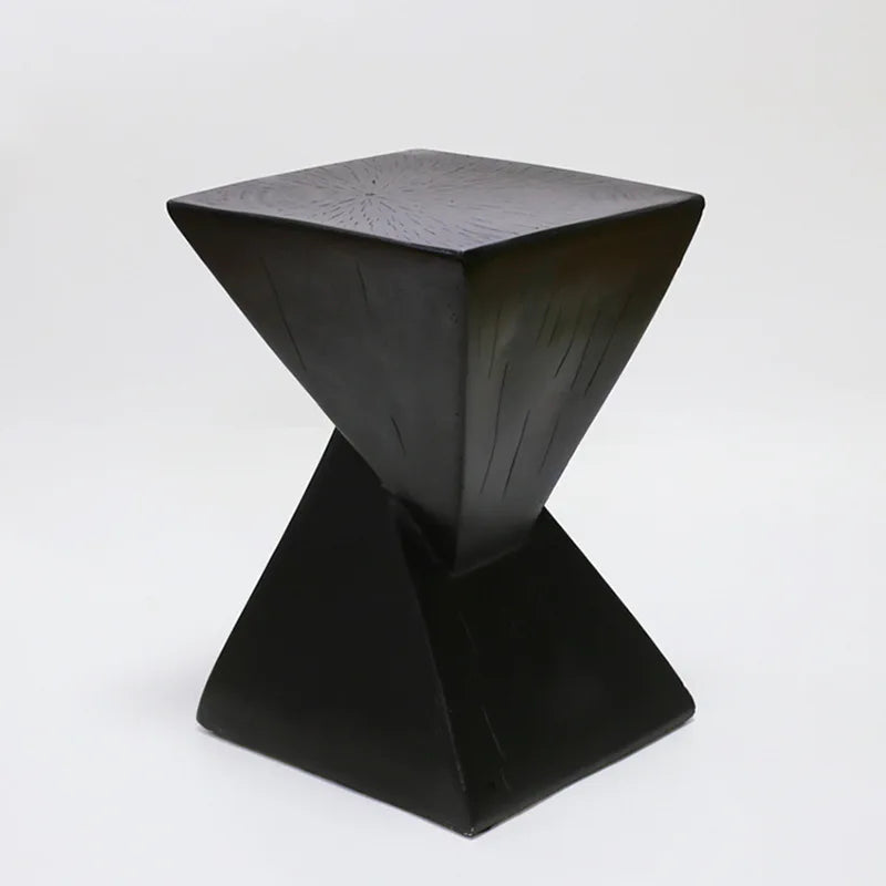 Lightweight Concrete Accent Table,Modern Geometry Side Table for Indoor and Outdoor,Small Bedside End Table Sofa Vanity Coffee Aimak Store