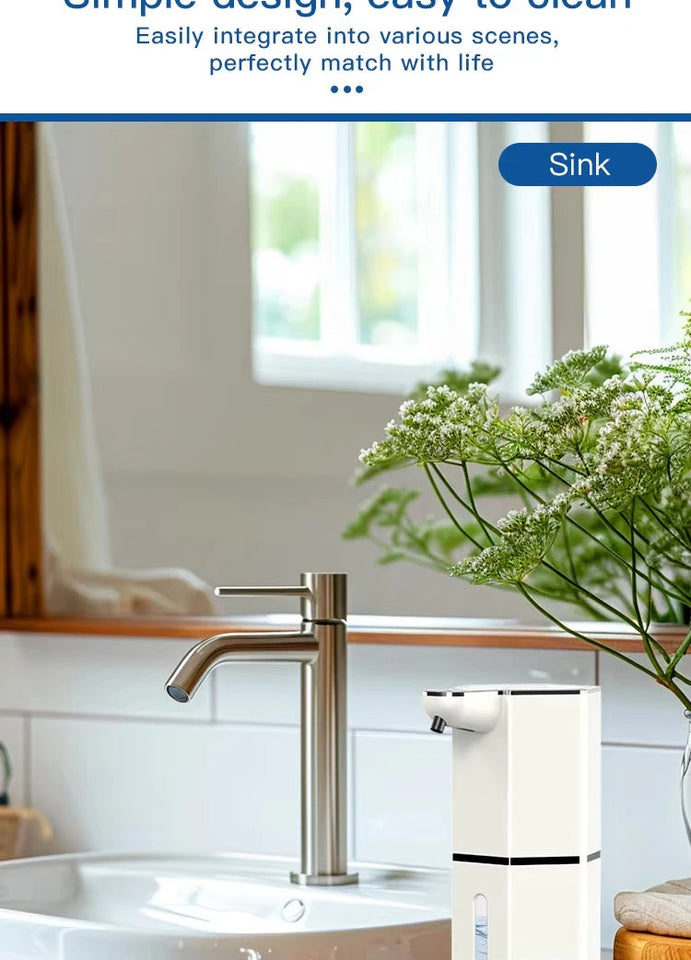 Automatic Soap Dispenser 360Ml 4 Level Liquid Foaming Soap Dispenser Long Battery Charging Automatic Soap Dispenser No Drilling Aimak Store