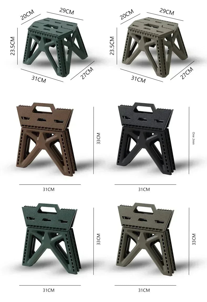 Outdoor Small Stool Portable Folding Stool High Load Bearing Durable Small Chair Fishing Stool Beach Stool Camping Stool