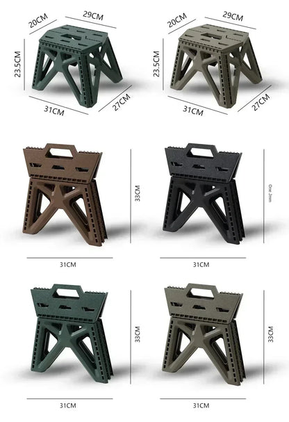 Outdoor Small Stool Portable Folding Stool High Load Bearing Durable Small Chair Fishing Stool Beach Stool Camping Stool
