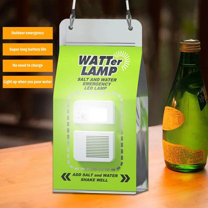 LED Salt Water Emergency Lamp Camping Energy Saving Lamp Waterproof Portable Night Fishing Lamp Travel Supplies for Car Outdoor