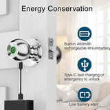CIEPOJIET Bluetooth Door Lock Smart Lock for Tuya Smart with Keyless Fingerprint Lock Unlock with Fingerprint/Tuya app/key Aimak Store