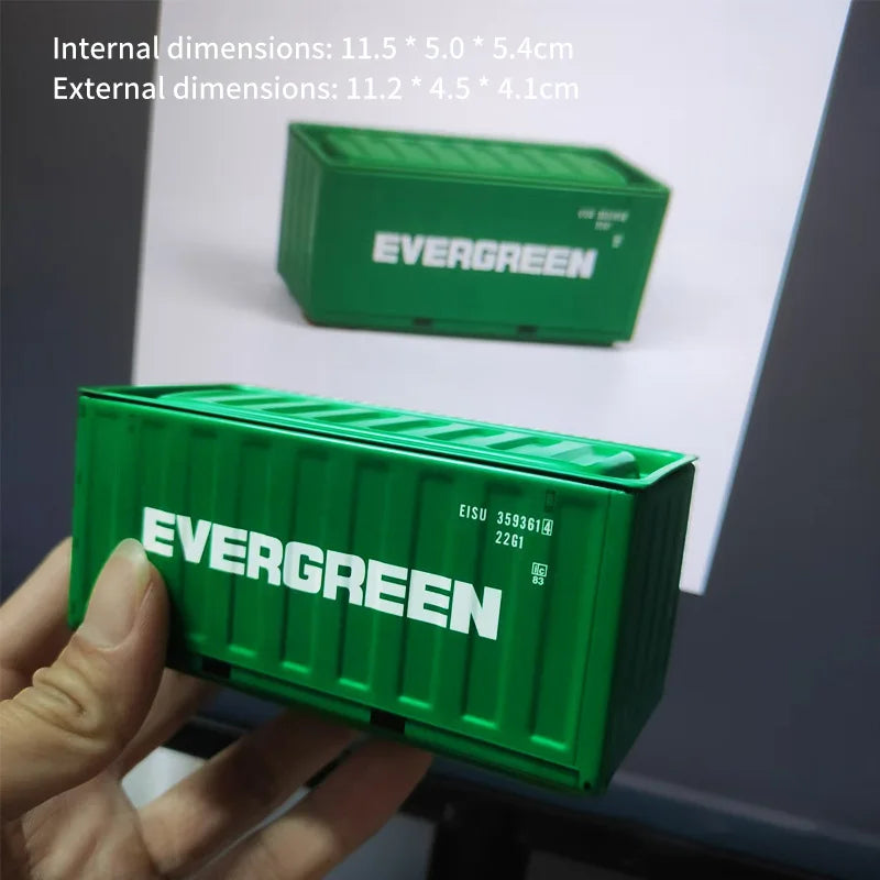 New Container Mini Iron Box Small Container Model Storage Box Creative Desktop Ornament Storage Rack Multi-Functional Metal Box Aimak Store