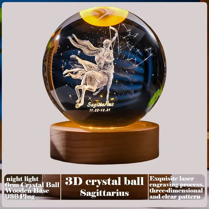 3D Crystal Ball Creative Valentine's Day Mother's Day Gift Rose Love Cloud Crystal Room Desktop Decoration Boy Girl Gifts Aimak Store