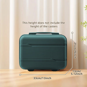 New 13-inch Travel Suitcase Small Carry Make-up Box Luggage Women Girl Mini Storage Handbag Lightweight Travel Case Boarding Bag Aimak Store