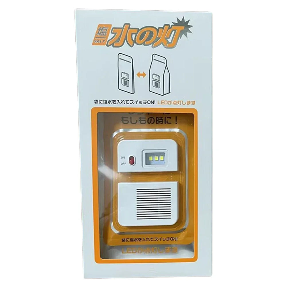 LED Salt Water Emergency Lamp Camping Energy Saving Lamp Waterproof Portable Night Fishing Lamp Travel Supplies for Car Outdoor